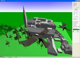 3D visualisering af bymodel inkl. symboler
