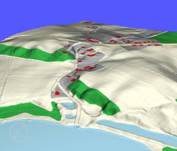 3D visualisering af terræn