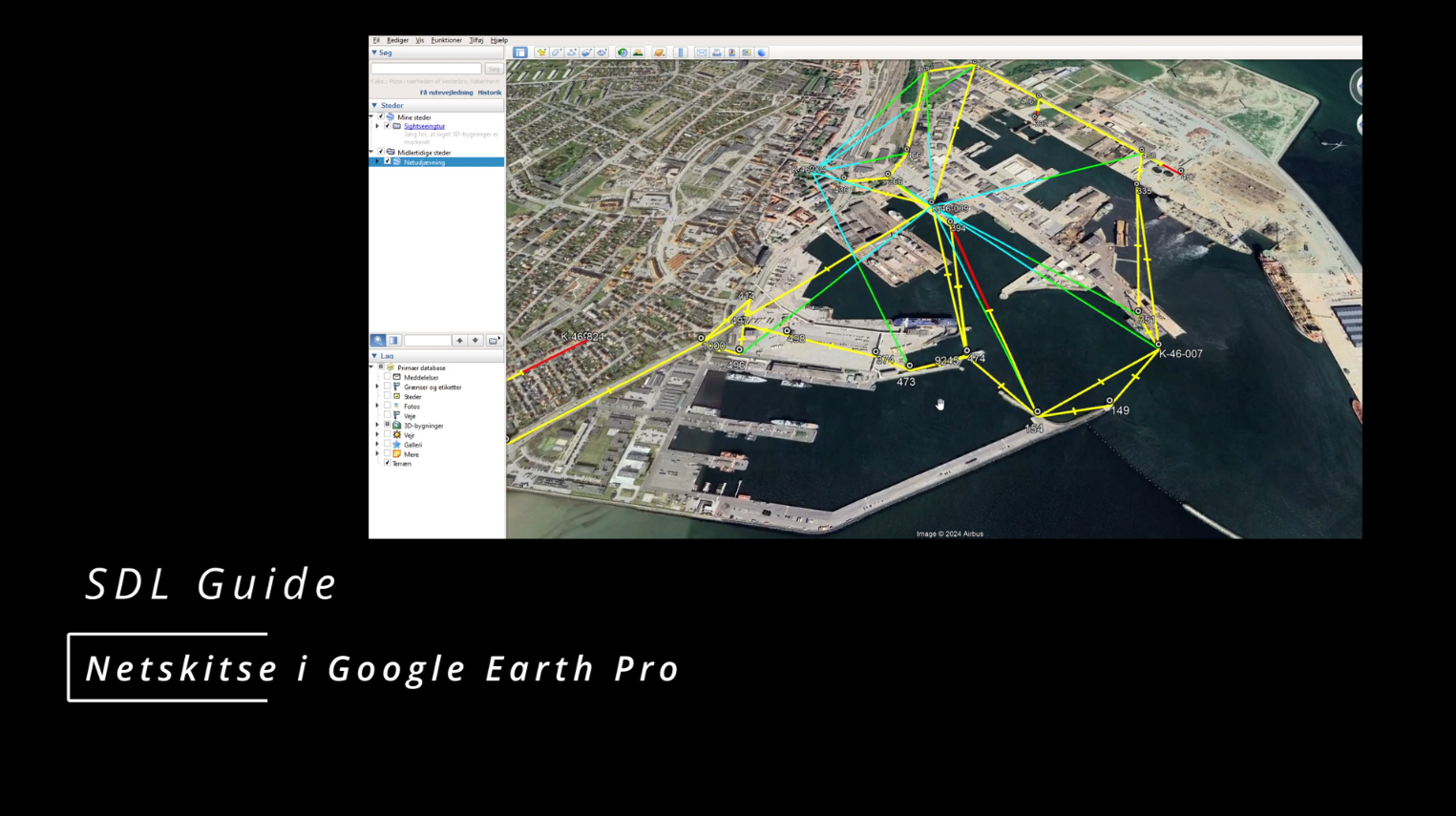Netskitse i Google Earth Pro